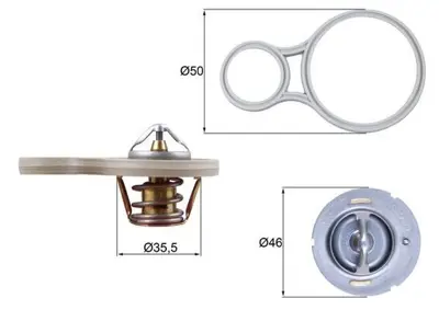 BEHR MAHLE  TX25591 Termostat 91 °c Mini W10 R50 R52 R53 11537596787 CTMCH001 CT5290 K68210220AA BBT347 ATH1253 K05278144AA 11531501173 94440 4663565