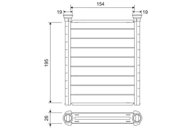 BEHR MAHLE AH309000S Kalorifer Radyatörü 117-156-176-246 A2468300161 271105DA0A NOFRIGAIR 54381 2468300161 72065 A271105DA0A 30016703 MS6763 D6M021TT