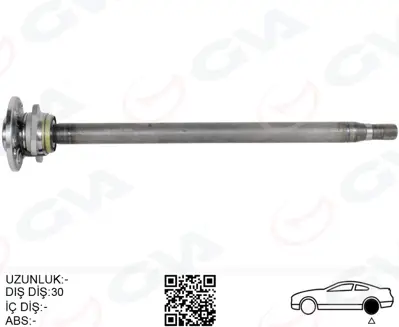GVA 4499158 Aks Mili Arka Sağ Kalin Uzun 892mm Mercedes Sprinter B906 . Vw Crafter 30-35-50 Z:29-30 Poryali 2E0501172B 9063503810 A9063503810 201321 A9063504010 2E0501172D A9063502510 9063504010 9063502510 A9063502710