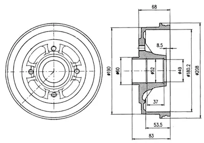 DELPHI  BF272 Arka Fren Kampanasi Renault R9-R11-R19 Clio I 91-Amp;G... 7700752363 9029 986477061 5345 DR962005 7700419824 7701463277 BF272 142161 66228