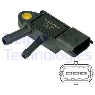 DELPHI  DPS00021 Dpf Sensor Volvo C30 10>15 C70 10>13 S40 Ii ... 31293659 CSP9314 550815A EE2785 V6121100 411770076 2741007 AS5123 6PP009409191 75E9137JPN