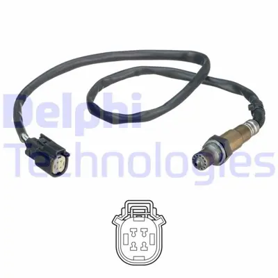 DELPHI  ES21126-12B1 Ön Oksijen Sensörü Ford B-Max 12> 1.0 Ecoboost ... 1773164 77650 1998363 258010406 CV6A9G444AA 258010314 108363 C1BA9G444CA V25760046 1871326