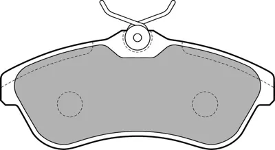 DELPHI  LP1715 Ön Fren Balatasi Citroen C2 06>09 C3> 03>... 1611334680 2203290 1050168 425237 BP3009 PA0009AF FDB1543 425372 GDB1496 ADP154232