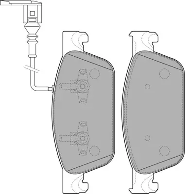 DELPHI  LP2199 Ön Balata Transporter T6 10=> 180 Hp (Gdb1887) 7E0698151 573330 141953 2462301 573330J FVR4302 T1919 2462318105 144001 MDB3060