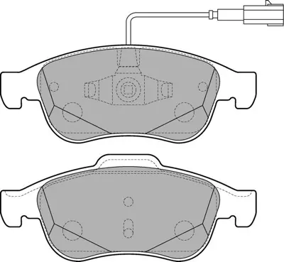 DELPHI  LP2220 Ön Balata Alfa Romeo Giulietta 1.4 Tb 10=> 1.6 ... P1348302 77365355 573331B 221029 13046072732 8DB355015521 GDB1873 511265 PCP1571 573331J