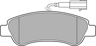 DELPHI  LP3153 Arka Fren Balatasi (Fişli) Boxer-Jumper-Ducato 06-Amp;... 1614412180 P61125 MDB3766 77366679 1612434180 2446503 141804203 GDB2068 T2443 363700461125