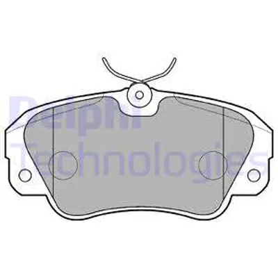 DELPHI  LP848 Fren Balatasi Ön Opel Omega B. Senator 89> 202453 2136801 2205380 416 571493J 598256 5P449 8225380 986460939 BA2175 BL1305A3 F026000092 FDB686 FDB686B GDB957 P23001 P59016