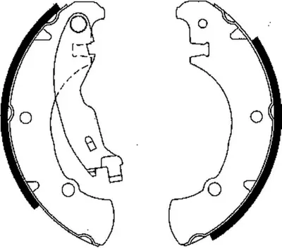 DELPHI  LS1840 Arka Pabuç Balata Bravo Brava 1.2 1.6 1.8 1.9jtd (... 77362285 FMK589 BK1766 H9645 84061101 BK5378N 355004881 381472B 6378 304100