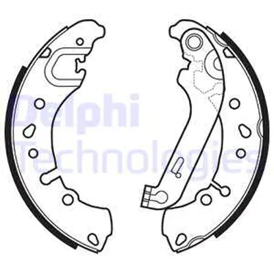 DELPHI  LS2151 Arka Fren Pabucu Fiesta 01/2017 > 2112555 MFR761 986487961 KTH1BC2200AB SHU827 H1848 LS2151 91084400 RA30790 8DB355038011