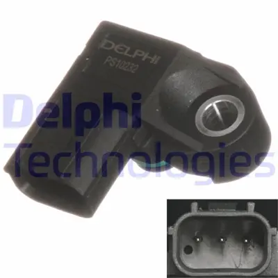DELPHI  PS10232-12B1 Emme Manifold Sensörü (Map Sensörü) Honda Civic R1... 37830RNAA01 DAP0107 843103 410590309 6PP358152361 103209 823019 74723019 ADH274206 16937