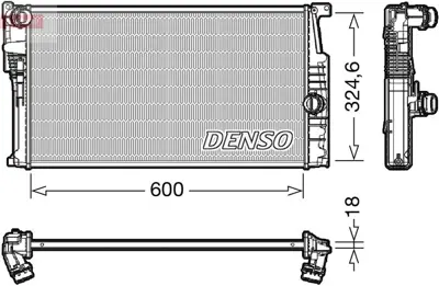 DENSO  DRM05017 Motor Su Radyatoru Bmw N13 N47 B37 B47 F20 F21 F22... 6002455 17117600511 50073N DRM05017 58410 1023148 7600511 735451 BW2455 350213155100