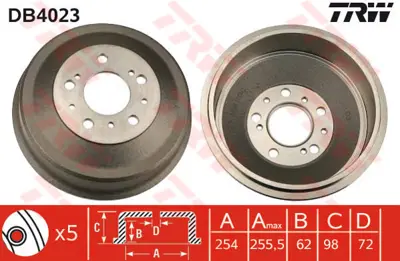 TRW  DB4023 Arka Fren Kampanasi Ducato-Boxer-Jumper (82-06) (1... 1313675080 7296356 180178 14473310 424722 94029151 4449694 55082 94226829 55083