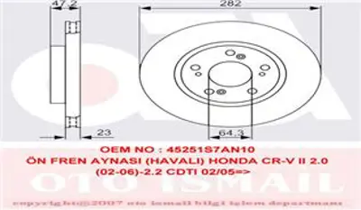 TRW  DF4486 Ön Fren Aynasi Honda Cr-V Ii 2.0 (02-06) 2.2cdti (... 45251S7AE10 J3304048 45251SMGG11 24012301101 H1005V BS7097 360406072300 1421107 BG3980 DDF1539