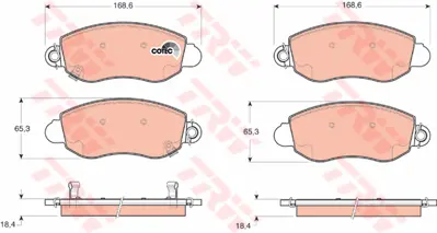 TRW  GDB1424 On Fren Balatasi Transit V184 01>06 A.Ceker 4077636 P24052 FD6848V 4053306 7552 6540 50916425 222559 BL1769A4 DFB2424