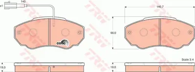 TRW  GDB1517 Ön Balata Fişli Ducato (02-06) Boxer (02-06) Jumpe... 71752979 116049 239170070310 425242 WBP23917A 71770074 71772526 PA0222MK RA17730 500222