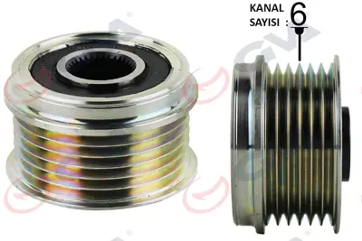 GVA 2890118 Alternatör Kasnaği Astra H-Combo C-Corsa C-D-Meriva 1.3 Cdti-Doblo-Grande Punto-Linea 1.3 Mtj 1204517 3177185E00000 93178273 437504 55886 1204392 9S5110344CA 93192631 OAP7039 77367129