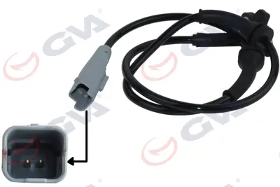 GVA 5345212 Abs Sensörü Ön Partner-Berlıngo 1.6hdı (08-) 4545E7 AB1670 60757 SS20397 90512 GBS2597 9813759680 V22720097 LVAB733 EA0588