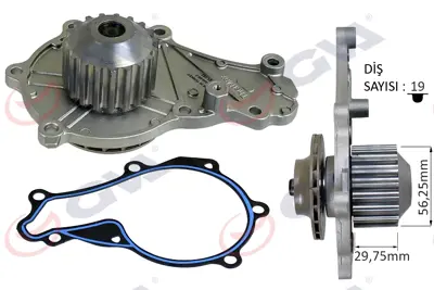 GVA 5245115 Devirdaim Focus Ii>04>11 1.6 Tdci Focus Iii 11> 17 Ecosport 14> Fiesta 08>17 Kuga Ii 14>18 307 308 508 207 208 C3 C4 C5  Berlingo Iii C3 Iii Ds3 Ds5 P301 C Elysee 1.6 Hdi(1609417680) 1201G1 Y60115S20 PQ339 PA36049 2011F91 1609417680 3501339 1715829 986803 9654514780