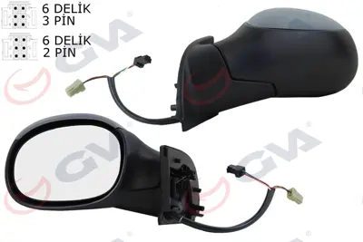 GVA 1043391 Diş Dikiz Aynasi Sol C3 02> Elektrikli+isitmali+astarli+konveks  Vm-501ehpl 8149FN 351991117850 E1695 506M09 5402041139851 10659811 5191041 346126L0 6139851 CI3227334