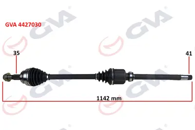 GVA 4427030 Komple Aks Sağ Boxer-Jumper-Ducato 2.2 Mjtd-2.3 Mjtd (06>)  (1142mm) 1608505580 1349786080 71791002 71791003 854010523 25621 1369960080 VKJC8698 3273PJ 5929