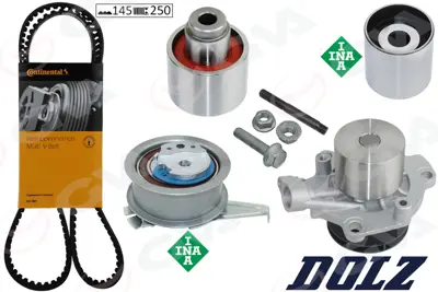 GVA 59WPK7560C Devirdaimli Triger Seti Golf7-A3-Leon-Passat-Tiguan 1.6-2.0 Tdi 13 Clha-B-Dcxa-Crlb-Cuvc-Crka-Crkb- 04L198119B 04L198119A 04L121011E