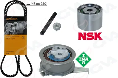 GVA 59T7505C Eksantrik Gergi Kiti Polo-Fabıa 14 Ibıza Iv 15 A1 14 Cusa-Cusb-Cyza-Cyzb 04L109119D 04B109244B 04L109243G