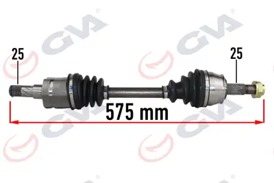 GVA 4490231 Komple Aks Sol Corsa D 1.3 Cdti 06=> (Dth) (575mm) 13149834 VKJC8263 3337802 24782 T58411 55702108 6551013 221111 FI3415 46308436