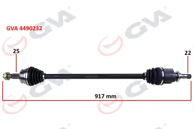 GVA 4490232 Komple Aks Sağ Corsa D 1.3 Cdti 06=> (Dtj) (917mm) 13150503 VA980 VA183R 374793 171020 BSG65350011 VKJC7902 305056 300559 GKND11178