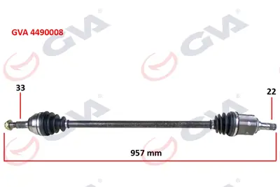 GVA 4490008 Sağ Aks Komple 24462241 374548