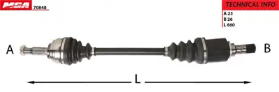 MGA 70848 Aks Komple Sol Stepway 711497150 7711497150 8200411381 391014946R 8201055669 8200559377 8200511225 8200511220 8200440187 8200408417