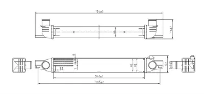 MGA 80434 Turbo Radyatörü (Intercooler) Fıorıno 1.3dmtj-Bıpper 1.4hdi-Nemo 1.3hdi-1.4hdi 08> (540x82x64mm) 51790623 384L7 7043132 8ML376746531 96536