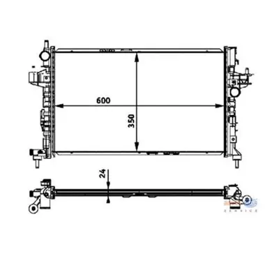 BEHR MAHLE CR422000S Radyatör Corsa C-Combo-Tigra 1.3 Cdti-1.7 Cdti(Ac-... 93177593 1300259 93177424 1300261 13100381 24466780 95156001 54001 ALP2335 VKMAF31054