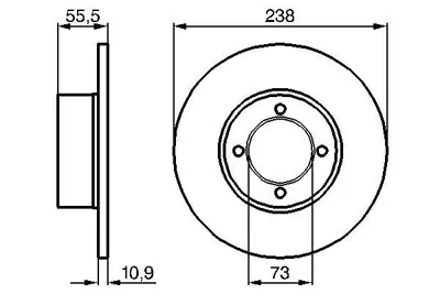 Bosch 0986478079 (X) Ön Fren Aynasi Corsa B-Astra F-Vectra A-Ascona... 93182290 569013 90008005 24011301611 8504 569030 8447510 90008031 93182311 96215667