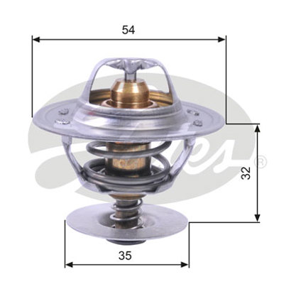 GATES TH11287G1 Termostat A3-A4-A6bora-Caddy 2-Golf-Jetta 2-Passat... 78432 1002788 56121113D 820168 95VW8575AC 234192 TX1387D BTH61161 TH515187J 69015347