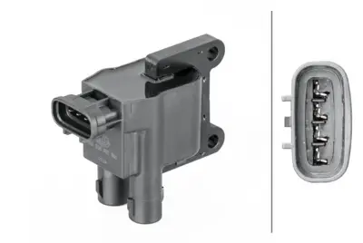 HELLA 5DA358057801 Ateşleme Bobini Toyota Avensis-Corolla 4-Kutuplu ICC9033 9008019008 880353A 70E2016OYO 880285 BO221 7OE2016OYO 20362 10682 8010682