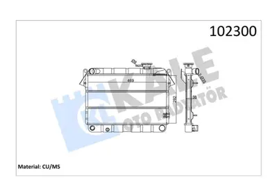 KALE 0121202PA Radyatör 2 Sira Pa Sahin-Kartal-Dogan Tropik 85013650 21922755