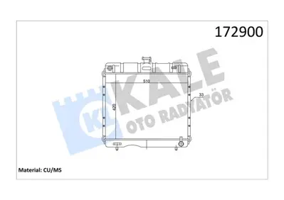 KALE 0900012PA Radyatör 200-200d-230.4 (W115) 2 Sira Pa(420x510x3... 313529 1155010601 120030N 819297 KMS2023 MS2023 30002023 122310000 51506 172900