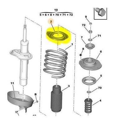 PSA 5031.84 Helezon Yay Tutucu 503184 35658 29868 A0009931976 V200389 11348649768 99110383 7492080 3450041 553017110