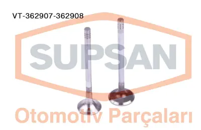 SUPSAN VT-362907-36290 Supap Takim Citroen C5-C6 - Peugeot 407-607 2.7 Hd... IN 0948E6 EX 0949C6