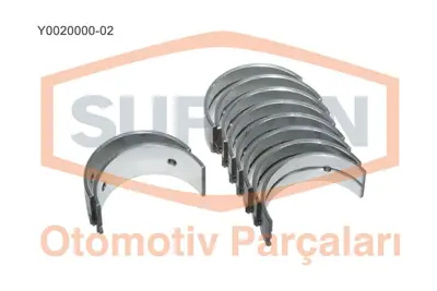 SUPSAN Y0020000-02 Yatak Ana Fiat Tempra / Uno 1.6  (Eng. 176 A 9.000... H10755STD 7084MSTD 5888227 MB5439AM AN5178SA MB081100 AN5239SA 5881022 55212634 71714681