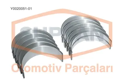 SUPSAN Y0020051-01 Yatak Ana Fiat Traktör 640 4 Silindir 2995992 1901803 2996969 5006013958 2991501 1901806 724550STD 724547STD 1909459 1901807