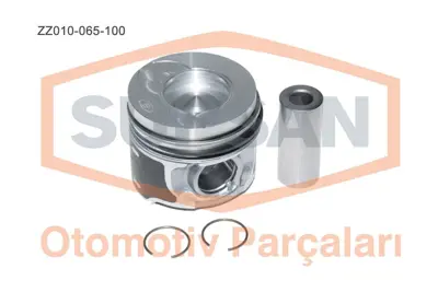 SUPSAN ZZ010-065-100 Piston Renault Kangoo / Clio 1.5 Dci (Eng. K9k) 65... 40190600 120A10538R 7701475077 220100 120A10282R 8712340010 8712340012 8771831000 8712340042 8771859STDA
