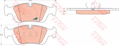 TRW GDB1100 Fren Balatasi On Bmw E46 E36 91>05 MDB1901 34116761244 13046071092 GDB1348 34116761237 986494015 238440 4941 34112157616 34116756128