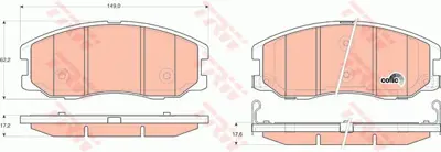 TRW GDB1715 Ön Balata Antara 2.4-3.2 V6-2.0 Cdti 05/06> Cap... 20789468 LP1987 KBP2040 2451003 572570JD F03B050173 NP6075 P10003N DBP1987 89916632