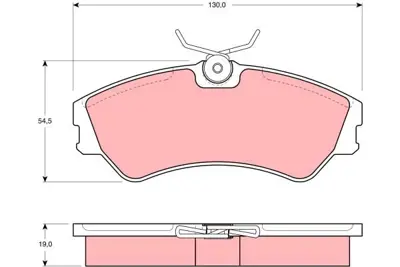 TRW GDB862 (X) Ön Balata Vw Transporter T4 -Caravelle 1.8 1.9... 701698151C 284 BL1024B3 BPA038300 201241901 DB1316 140880 PAD724 6384 701698151