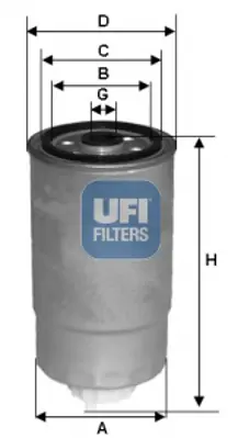 UFI 2400900 Yakit Filtresi S4009NR