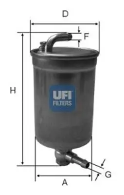 UFI 2407200 Yakit Filtresi Audi A4 2.7 Tdi V6-3.0 Tdi V6 08=-Amp;G... 8E0127401B 450906414 FCS731 4821 8E0127401C 450906431 RN267 WF8368 P10195 ALG2085