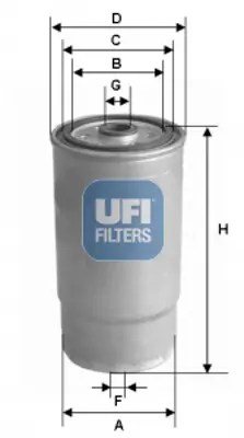 UFI 2437901 Yakit Filtresi Passat 1.9 Tdi (97-00)-Audi A4-A6-A... 31262351 587708 28127435 100316756 PP850 ADV182327 22520 ELG5419 V100345 KC69