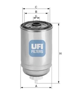 UFI 2452600 Yakit Filtresi CS756 F026402043 PP987 S4526NR