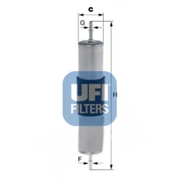 UFI 3176800 Yakit Filtresi 450905942 H298WK S1768B